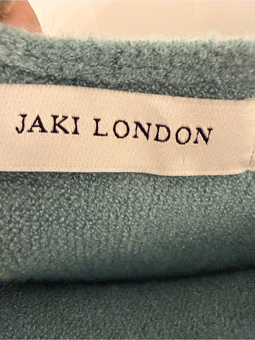 Jaki London Asymmetric Draped Sweater in Mint Made in Italy - Size S/M - Picture 2 of 8